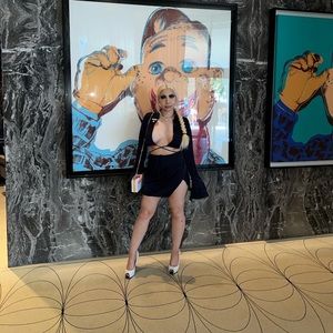 Fashion nova SET MEDIUM navy blue sexy